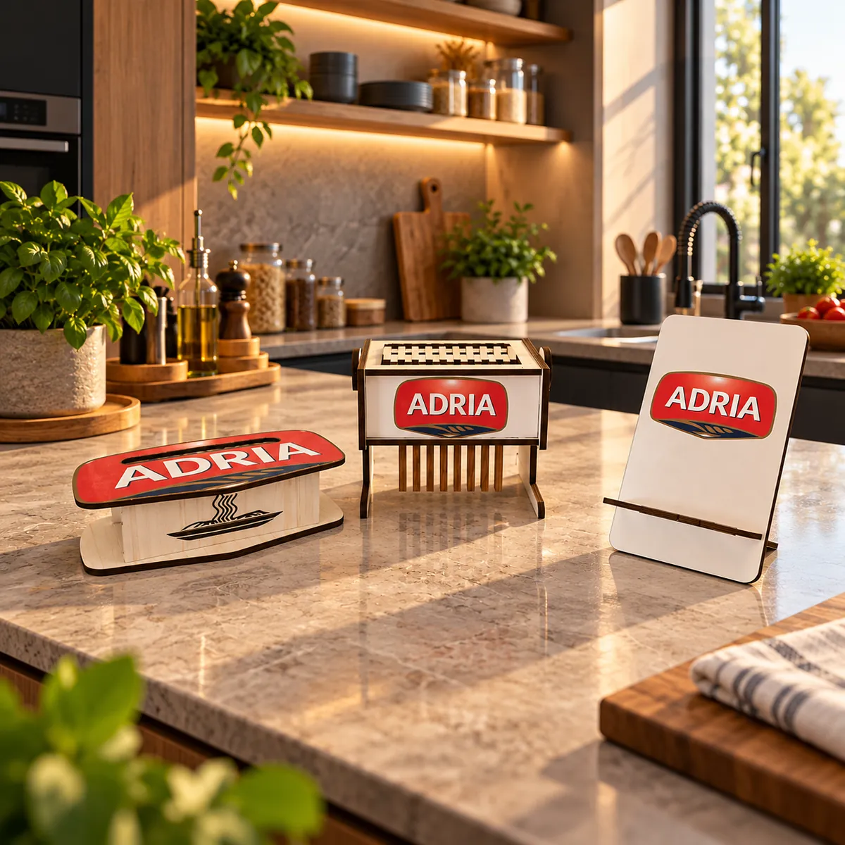 Linha Adria — Produtos promocionais